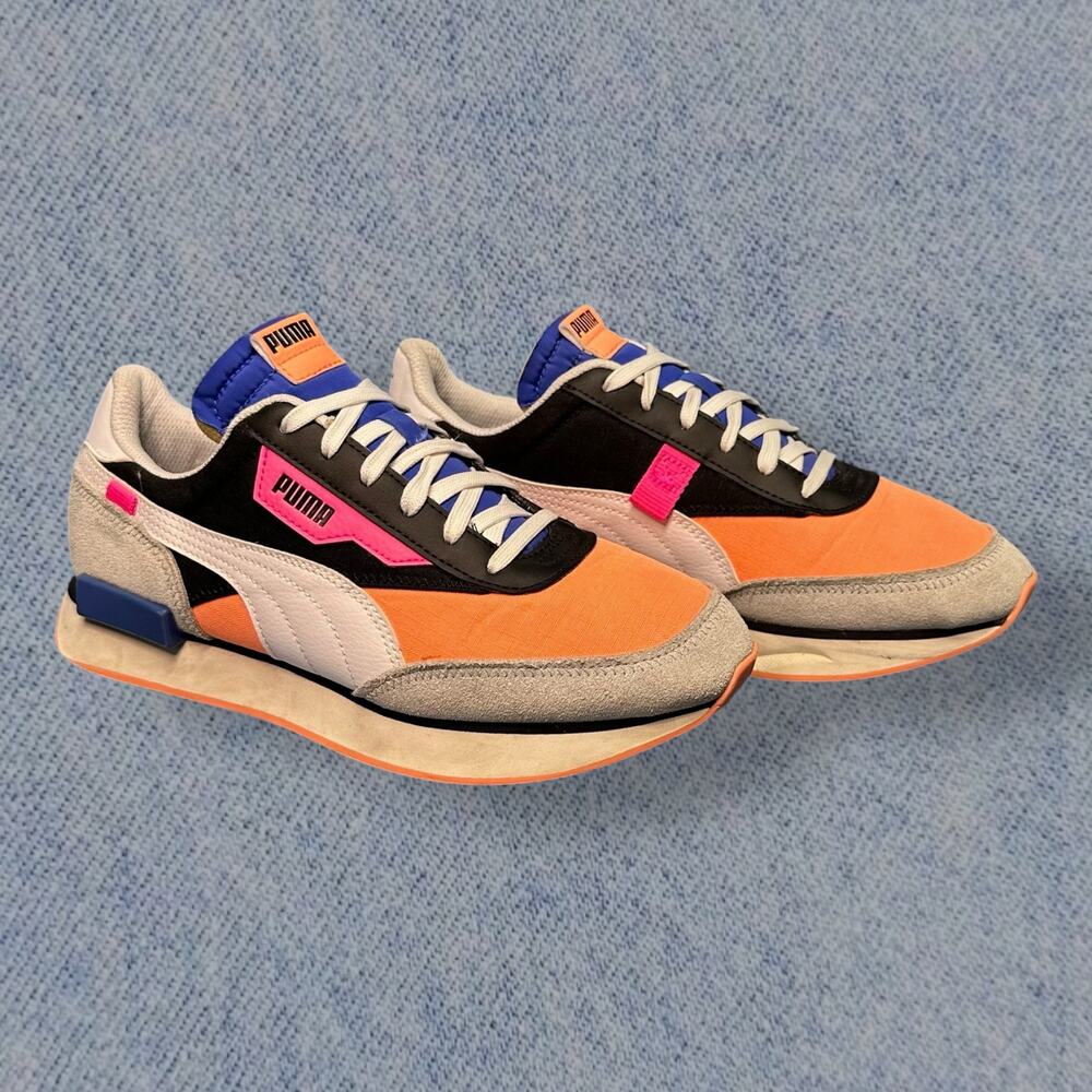 Puma Future Rider Retro Orange/Gray Women’s Sneakers - Size 7